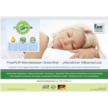 f.a.n. Frankenstolz Nackenkissen Greenfirst FreePUR Wendekissen