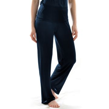 Bio-Seide Pyjamahose marineblau von Alkena