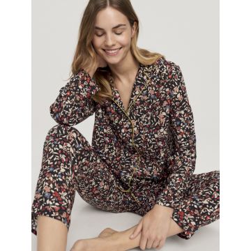 Viscose Pyjama Boyfriend Blumendruck schwarz bunt von Triumph