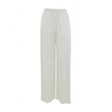 Bio-Seide Pyjamahose weiß von Alkena