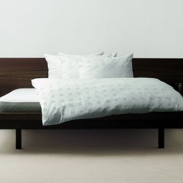 Classic Würfel gewebt Bettwäsche aus Tencel-Lyocell von Hefel elfenbein