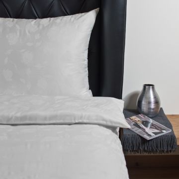 Bettwäsche aus Lyocell Rose Classic elfenbein weiß von HEFEL