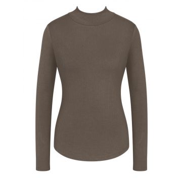 Viscose Ripp Turtleneck Shirt milchkaffee-braun Climate Control von Triumph