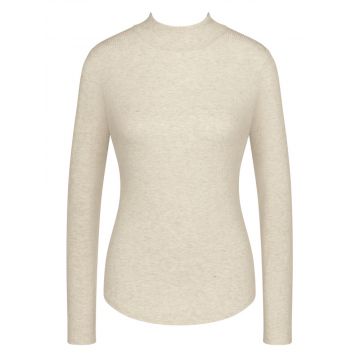 Viscose Ripp Turtleneck Shirt naturweiß meliert Climate Control von Triumph