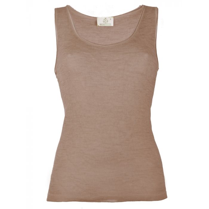 Wolle-Seide Camisole Top Rugiada SL nuss von Madiva Eco Future